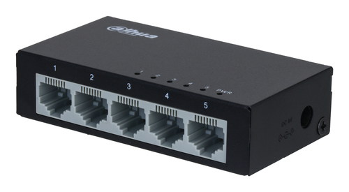 Коммутатор 5-портовый Dahua DH-PFS3005-5ET, 5-port 10/100M RJ45 Non-PoE Switch, Metal case