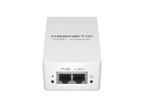 PoE+ адаптер/ Keenetic PoE+ Adapter (KN-4510) Гигабитный адаптер питания PoE+ мощностью 30 Вт 802.3af/at 2 x 1 Гбит/с