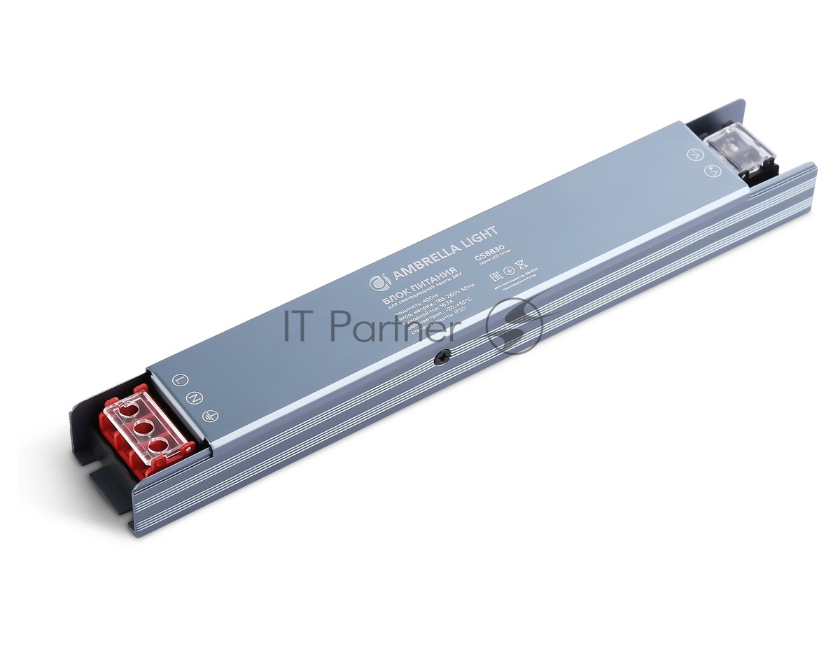 Блок питания 24V 400W 16.7A IP20 185-260V 235*35*22