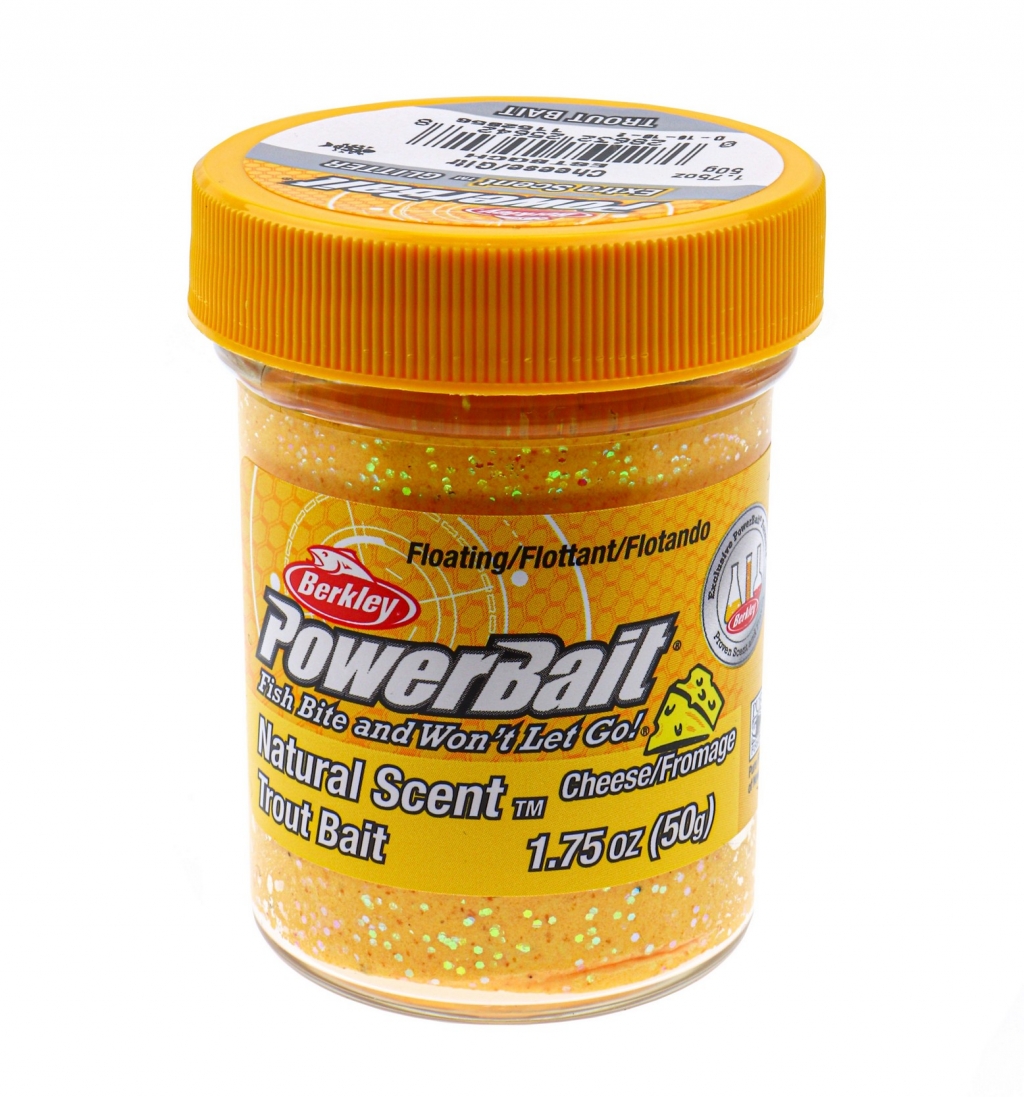 Форелевая паста Berkley Natural Scent Glitter Trout Bait Cheese Сырная цв натурально-сырный с блеском SAP-1152856