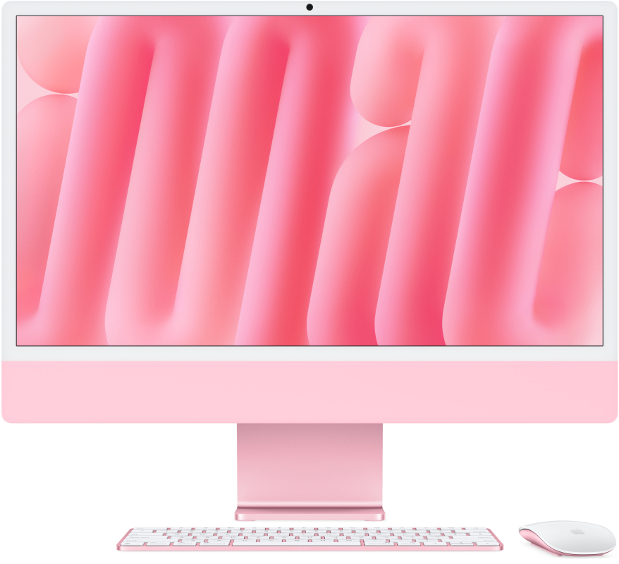 Моноблок Apple iMac 24 2024 (Z1E6000FV), 4480x2520, Apple M4, RAM 16 ГБ, SSD 512 ГБ,  8-core CPU, 8-core GPU, MacOS, Pink, розовый