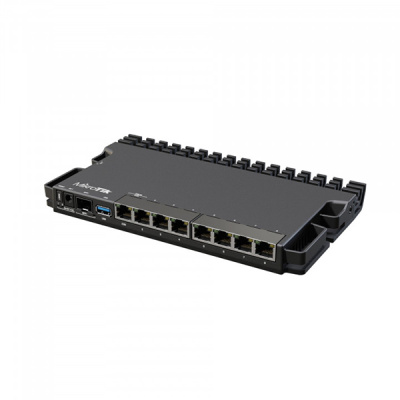 MikroTik RB5009UG+S+IN, 4xCPU 350-1400 (auto) MHz, 1GB RAM, 1GB NAND, 7x10/100/1000 Ethernet RJ45, 1x2,5 Gbit/s Ethernet RJ45, 1xSFP+, 1xUSB 3.0