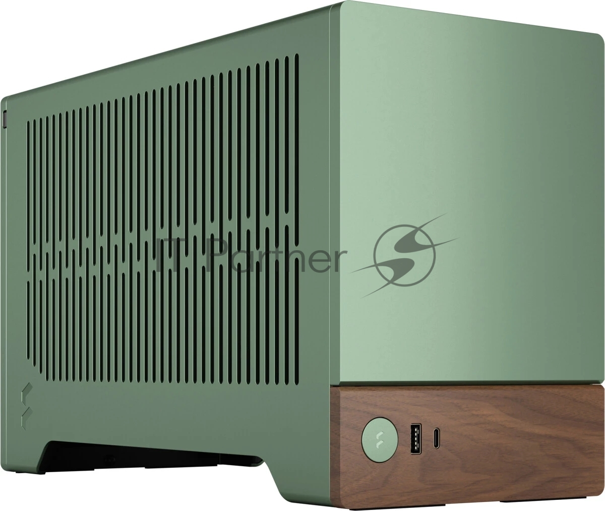 Компьютерный корпус без блока питания Fractal Design Terra, Mini-Tower, no fans, 1xUSB-A 3.0 + 1xUSB 3.2 Type-C, SFX PSU Support, mITX Jade