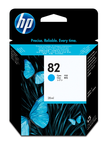 Картридж HP 82 Cyan для Designjet 500/500ps/510/800/800ps/copier cc800ps/815mfp 69-ml ( C4911A )