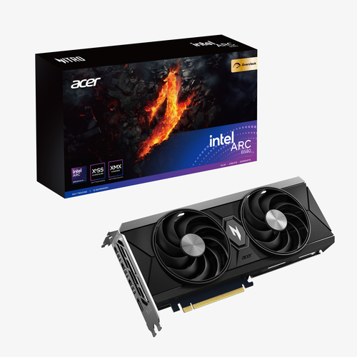 Видеокарта Acer Intel Arc B580 NITRO OC, 12 GB GDDR6, 192 bit, 3xDisplayPort, HDMI, GPU 2670 MHz