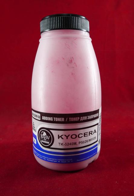 KPR-224M-50 Тонер для Kyocera TK-5240M, P5026/M5526 Magenta (фл. 50г)  3K  B&W  Premium фас.Россия