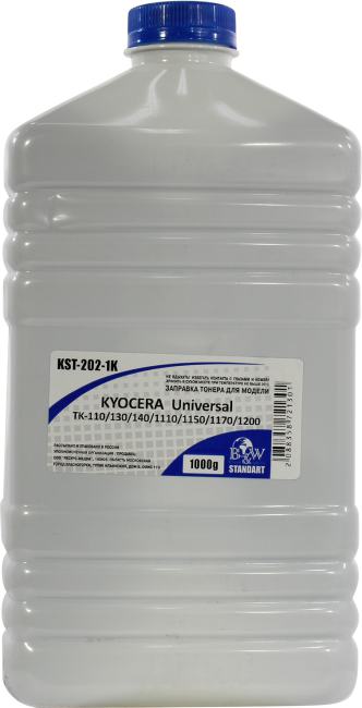 Тонер B&W Standart KST-202-1K (Kyocera TK-110/130/140/1100/1140/1150/1170/1200)  1000  г