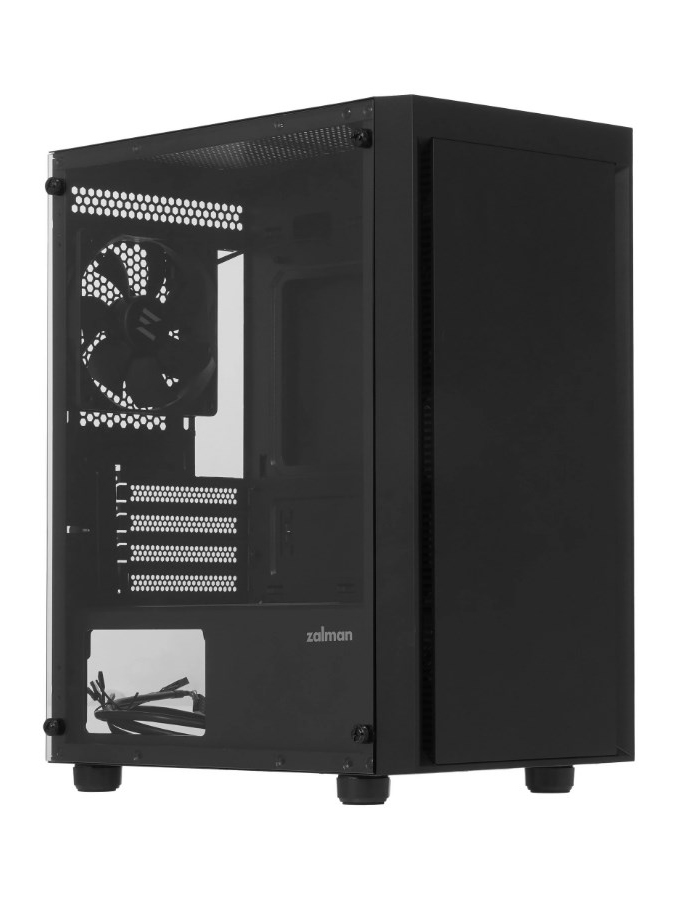 Minitower ZALMAN T3 PLUS, MATX, BLACK, WINDOW, 2x3.5", 3x2.5", 1xUSB2.0, 1xUSB3.0, FRONT 1x120mm, REAR 1x120mm