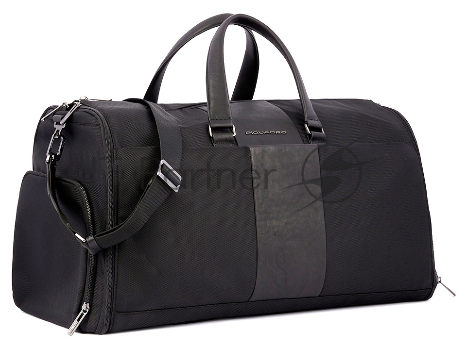 Сумка дорожная Piquadro Brief2 PA6147BR2/N черный ткань/натур.кожа