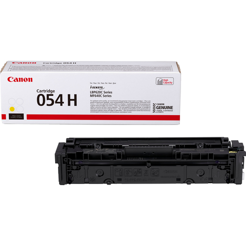 Картридж лазерный Canon 054HY 3025C002 желтый бар.в компл. (2300стр.) для Canon MF645Cx/MF643Cdw/MF641Cw/LBP623Cdw/621Cw