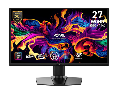 9S6-3CF89A-009 MSI MAG 272QP QD-OLED X24 26,5" 16:9 WQHD(2560x1440) QD-OLED Flat, 0.03ms(GTG), 1,5M:1,  HDR Brightness 4