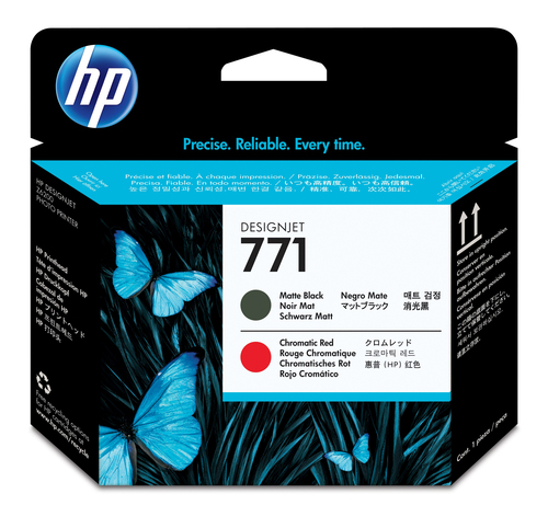 Картридж струйный HP CE017A черный матовый/хроматический красный печатающая головка для HP DJ Z6200