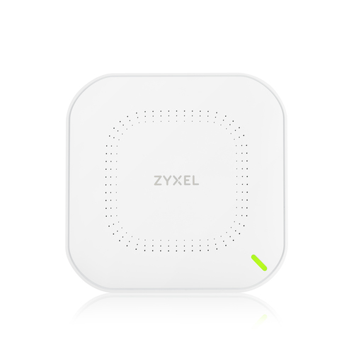 Точка доступа/ Zyxel NebulaFlex NWA50AX Hybrid Access Point, WiFi 6, 802.11a / b / g / n / ac / ax (2.4 and 5 GHz), MU-MIMO, 2x2 antennas, up to 575 + 1200 Mbps, 1xLAN GE, PoE , without support for Captive portal and WPA-Enterprise, protection against 4G / 5G, PSU included