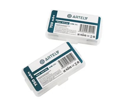 Аккумуляторные батареи RCR123 ARTELV 3.7V Li-Ion 750 mAh