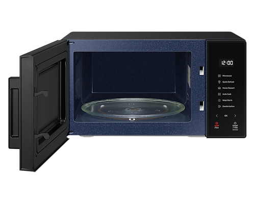 Микроволновая печь Samsung MS23T5018AK/BW черный, 23 л, 800 Вт, переключатели - сенсор