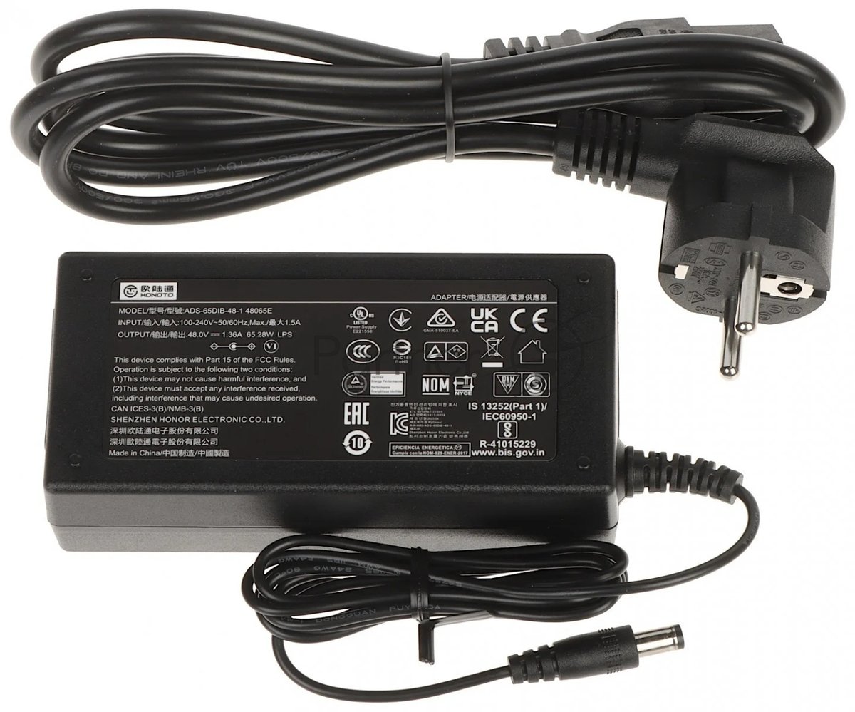 Коммутатор Hikvision DS-3E0505HP-E, 5×1 Гбит/с (4×PoE/Hi-PoE), неуправляемый