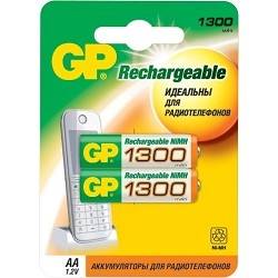 GP ReEnergy 130AAHC AA, емкость 1300 мАч(130AAHCRGY-2CRCB2) (2шт. в уп-ке)  аккумулятор
