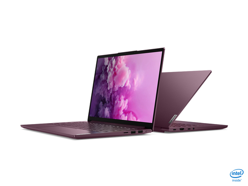 Ноутбук LENOVO Yoga Slim7  14IIL05, 82A100H8RU, бордовый