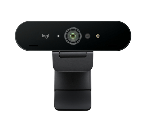 Веб-камера Logitech Brio 4K HDR 3840x2160, 30 кадр/с, USB Type-A, микрофон (2 шт, шумоподавление), автоматическая фокусировка, автоосвещение, HDR, шторка приватности, универсальное крепление