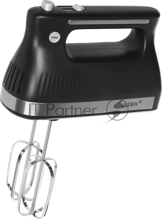 Миксер Vitek VT-HM1001 черный/серебристый, ручной, 700 Вт, 5 скоростей