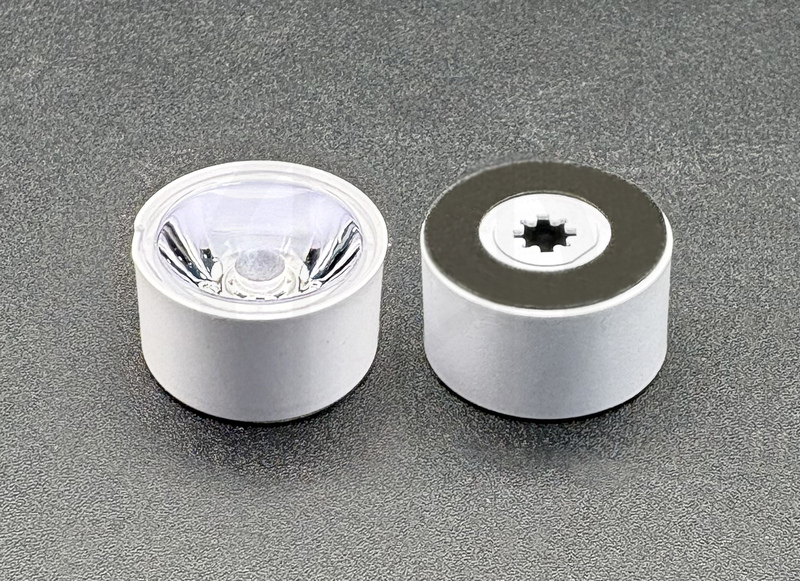 Линза единичная KingBrite KB-H20-15-XP-NHW, 1LED, 15°, 21.5x11.6мм
