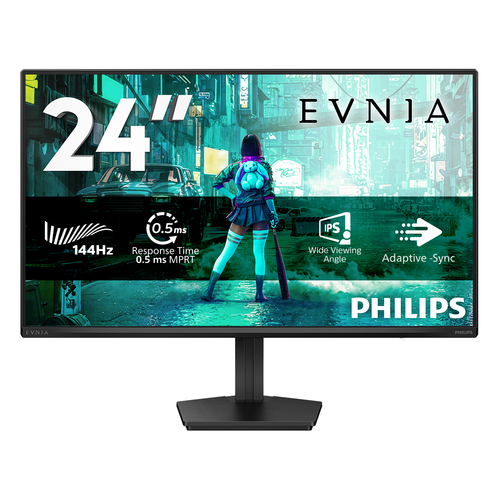 Монитор 23,8" Philips 24M2N3200NF/00 1920x1080, W-LED, 16:9, IPS, 300cdm, 1500:1, 4мс, 178/178, HDMI, DP, 144Hz, HAS, black