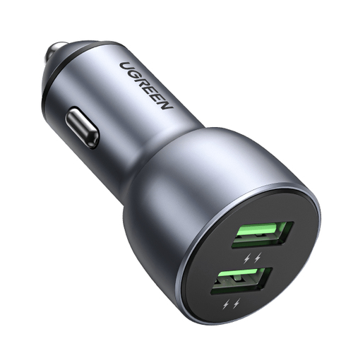 <111399> Автомобильное зарядное устройство UGREEN CD213 (10144) QC 3.0+QC 3.0 Dual USB-A 36W Fast Car Charger Dark Blue [10144_]