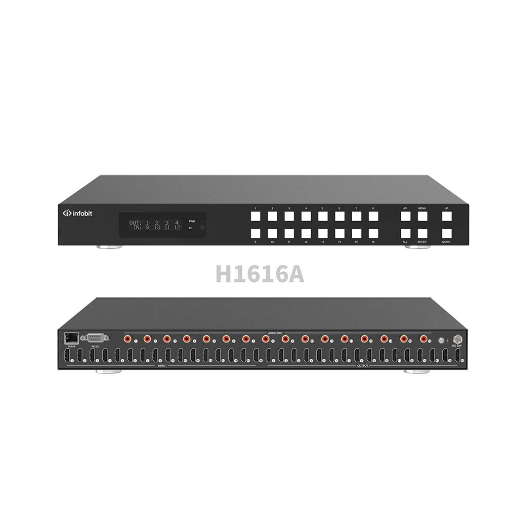 Матричный коммутатор Infobit iMatrix H1616A, HDMI 16×16, 4K60