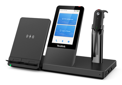 Наушники Yealink - WH67 UC, Моно, Bluetooth, 120 метров, batt 8h, беспроводной, 100Hz-8kHz, 100Hz-10kHz, цвет чёрный, WH67 UC