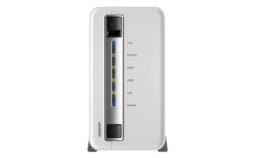 QNAP NAS Server <TS-212-E> (2x3.5" HDD SATA, RAID0/1/JBOD, GbLAN,  2xUSB3.0,  USB2.0)