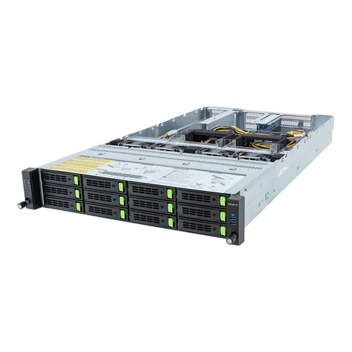 Шасси серверное Gigabyte Server Platform R283-SF0 / 2U / 2xIntel (Gen4/5) / 2xHS / 32xDIMM / 12xLFF NVMe/SAS/SATA / 4xGPUs DS / 1xOCP 3.0 / 1xFHHL / 2x2700W / Rails / 1Y