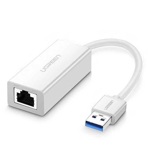 20255_ Адаптер UGREEN CR111 (20255) USB 3.0 Gigabit Ethernet  Adapter. Цвет: белый