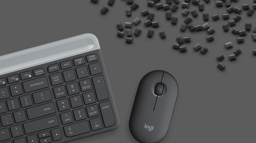 <096029> Комплект беспроводной (клавиатура+мышь) Logitech MK470 Wireless Combo Slim USB черный [920-009206 | 920-009180]