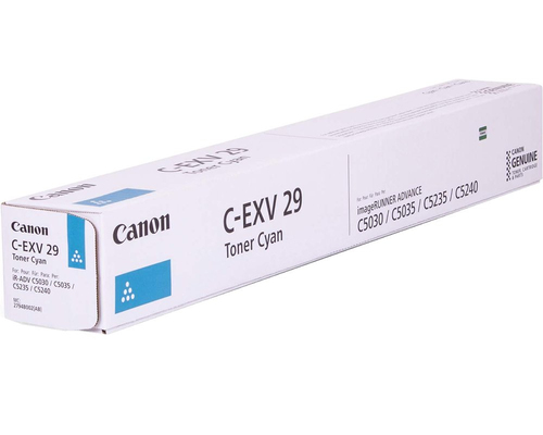 (Спец.цена) Оригинальный картридж Canon C-EXV29C 2794B002 для принтера Canon iR ADV 5030/ 5035/ 5235/ 5240 cyan, 27000 страниц