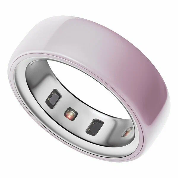 Умное кольцо Oura Ring 4 Ceramic Petal US10, керамика, розовый