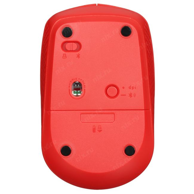 RAPOO M100-RED RAPOO Беспроводная мышь M100 Silent  -  красный