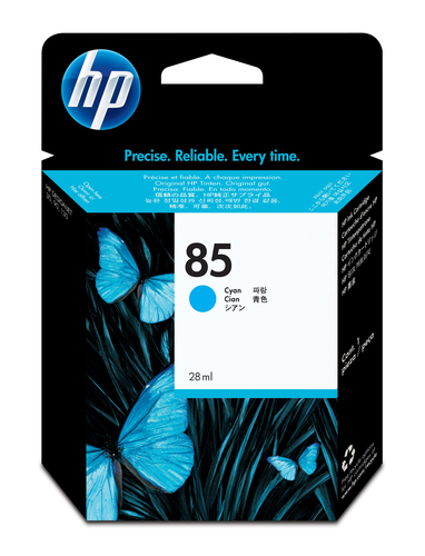 <011694> Картридж струйный HP 85 (C9425A) для HP Designjet 30/90/130, голубой [C9425A]