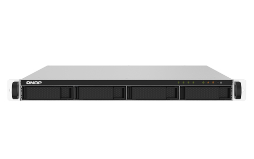 Сетевое хранилище без дисков/ SMB QNAP TS-432PXU-RP-2G 4-Bay quad-core 1.7 GHz rackmount NAS with 250W redundant PSU, 2GB DDR4 UDIMM RAM (max 16GB), SATA 6Gb/s, 2x 10GbE SFP+ LAN, 2x 2.5 GbE LAN, 1x PCIe Gen2 x2 slot. W/o RAIL-B02