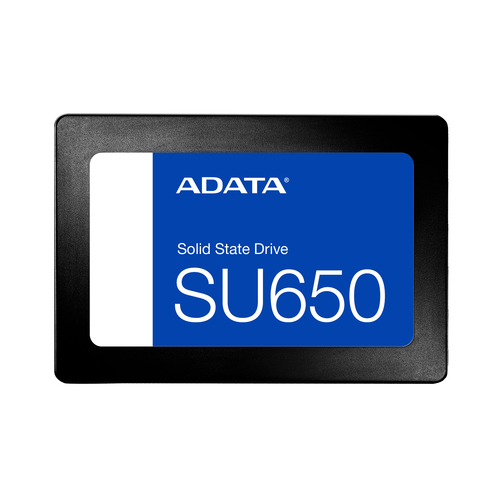 Твердотельный накопитель/ ADATA SSD Ultimate SU650, 2000GB, 2.5" 7mm, SATA3, 3D TLC,R/W 520/450MB/s, IOPs 40 000/65 000, TBW 1120, DWPD 1 (3 года)