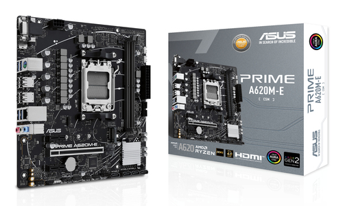 Материнская плата ASUS PRIME A620M-E-CSM, AM5, A620, 2*DDR5, 4*SATA, 1*M.2, 4*USB 3.2, 4*USB 2.0, 2*PCIx16, 2*PCIx1, DP+HDMI+VGA, mATX; 90MB1F50-M0EAYC
