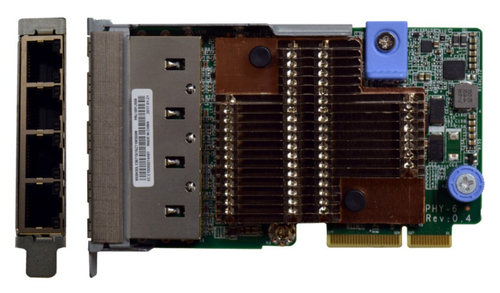 Сетевой адаптер Lenovo 7ZT7A00545 ThinkSystem 1Gb 4-port RJ45 LOM