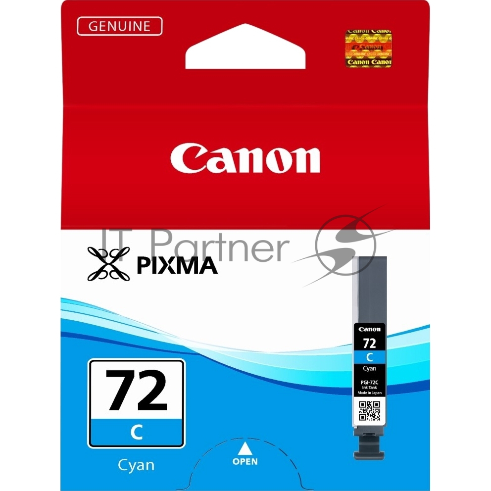 Картридж струйный PGI-72C (6404B001), для Canon PRO-10, Голубой, 525стр.