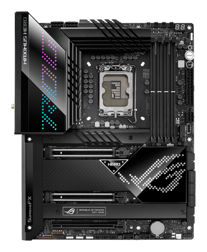 Материнская плата ASUS ROG MAXIMUS Z690 HERO LGA1700 ATX 4xDDR5 3xPCIEx16 3xM.2 USB-C HDMI 2.5GLAN Wi-Fi 6E (455493)
