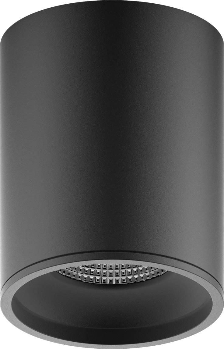 Светильник Gauss HD007, потолочный, 12Вт, 4100K, черный