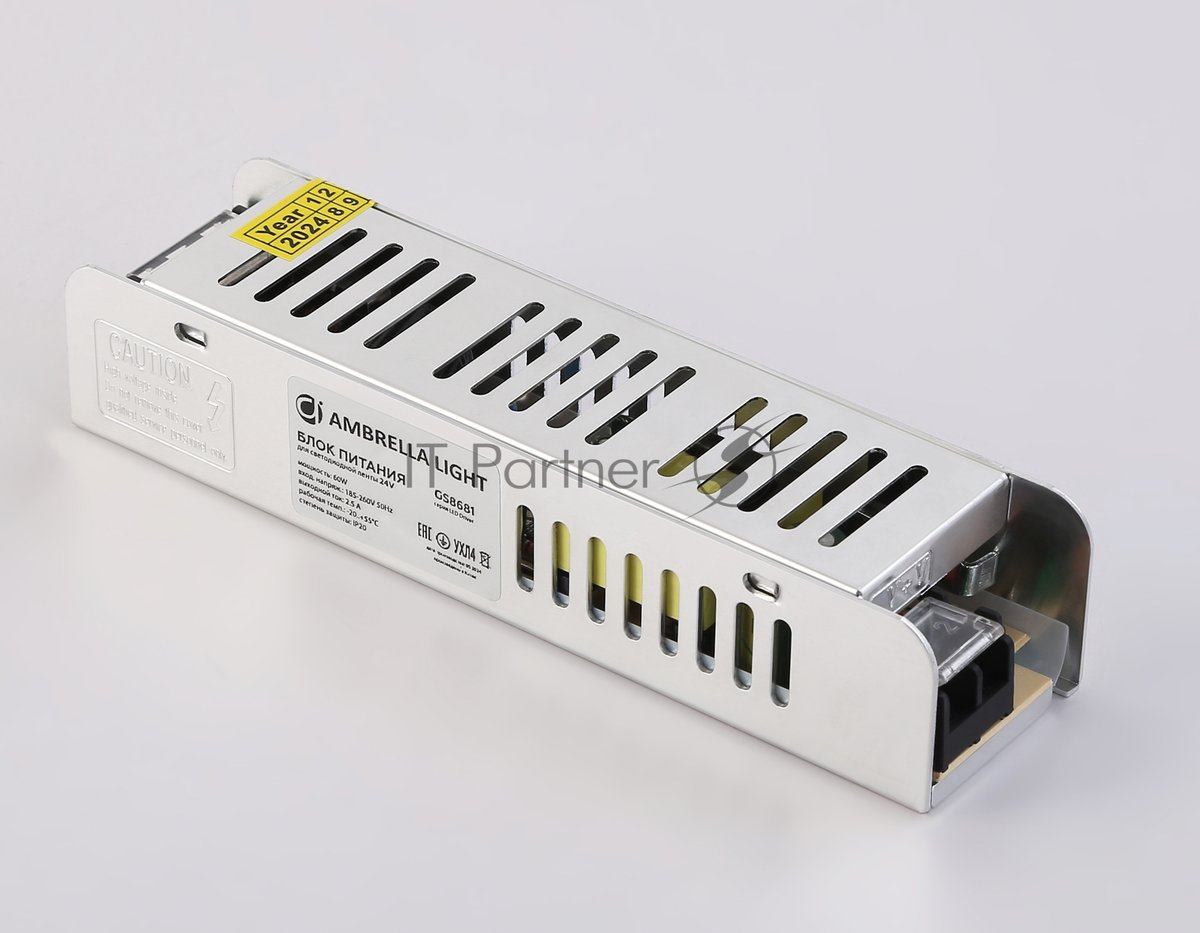 Блок питания 24V 60W 2.5A IP20 185-260V EMC 160*40*32