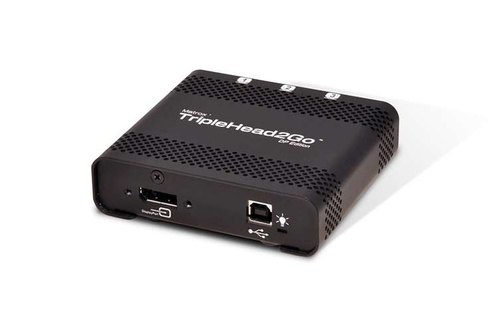 Коммутатор видеосигнала Matrox T2G-DP-MIF TripleHead2Go TripleHead2Go DP Edition, enables you to attach three displays to your computer (cable for PC and Mac included)