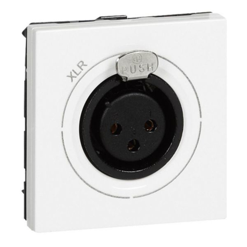 Розетка XLR [078755] Legrand Mosaic Розетка XLR 1 мод. Белая