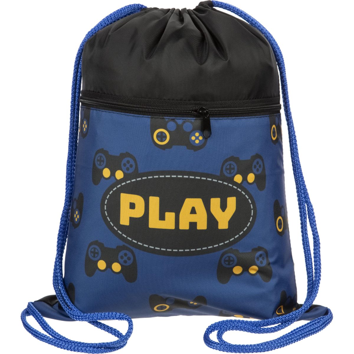 Мешок для обуви 2 отделения Комус Класс Play, 330x420мм, синий, 54шт.