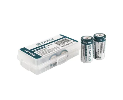 Аккумуляторные батареи RCR123 ARTELV 3.7V Li-Ion 750 mAh