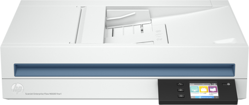 Сканер HP Inc. - ScanJet Enterprise Flow N6600 fnw1, A4, Scanjet, сканер: планшетный/протяжный, 50стр/мин, RJ-45, Wi-Fi, USB, 24bit, цвет белый, 20G08A